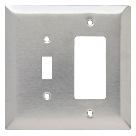 Legrand Pass And Seymour 302 304 S S 2 Gang 1 Toggle 1 Duplex Oversized Wall Plate Stainless