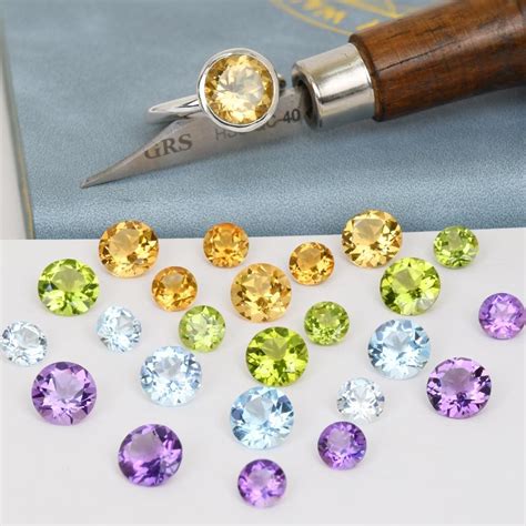 Brilliant Cut Gemstone Selection 6-8mm - The Bazaar