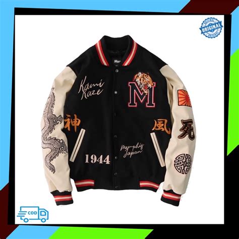 Jual VARSITY JACKET KAMIKAZE MEMPHIS ORIGINS Shopee Indonesia