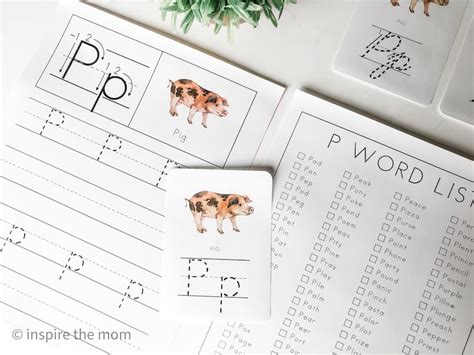 P Words for Kids - Free Printable P Word Activity Pack