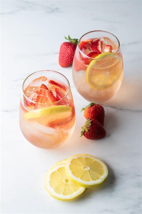 Strawberry Lemon Aperol Spritz Aperol Spritz Recipe Spritz Recipe