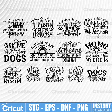 Funny Dogs Quotes Bundle svg - Funny Cut File - Dog Bundle s - Inspire ...