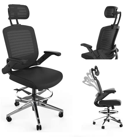 Buy Snoviay Ergonomic Drafting Chair Executive Task Mesh Chair High