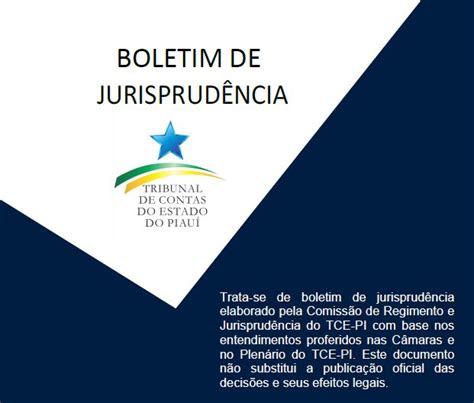 TCE PI lança Boletim de Jurisprudência Tribunal de Contas do Estado