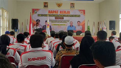 Koni Kampar Gelar Raker Susun Program Kerja Ukir Prestasi Di Porprov X