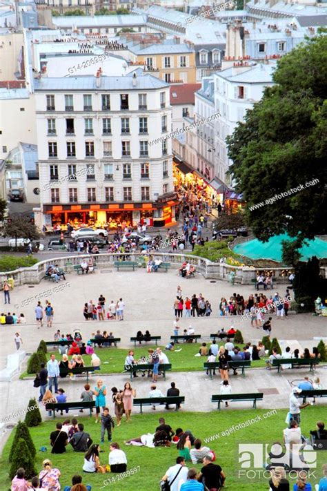 France Europe French Paris Th Arrondissement Montmatre Rue Du