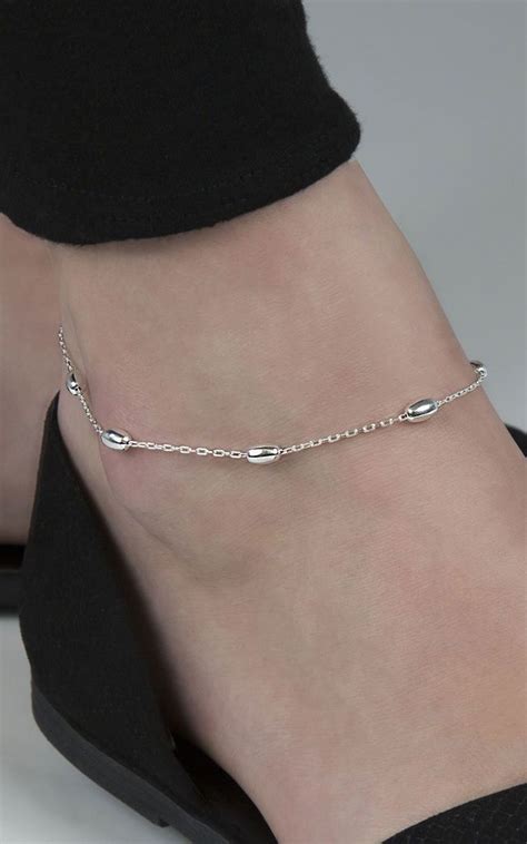 Sterling Silver Dew Drops Anklet Martha Jackson Jewellery Silkfred