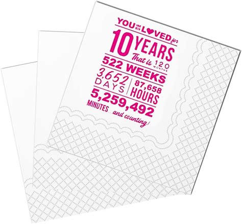 Amazon SharkBliss Funny 10th Birthday Cocktail Napkins 50 Pack