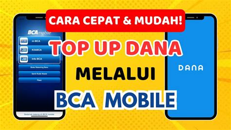 Cara Mengisi Saldo Dana Melalui M Banking Bca Youtube