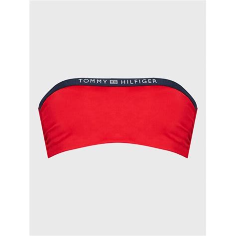 Tommy Hilfiger Góra od bikini UW0UW03352 Czerwony MODIVO