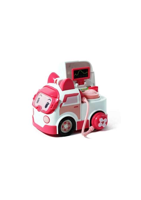 Robocar Poli Amber Teçhizatlı Araba Orjinal Robocar Poli Amber Figür