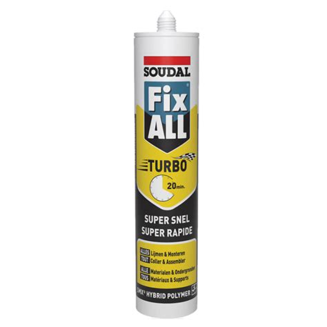 Soudal Fix All Turbo Komo Ml Montagekit Lijmkit Kitcentrum Be