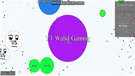 Walid Gaming 2 AGAR IO Score 7059 YouTube