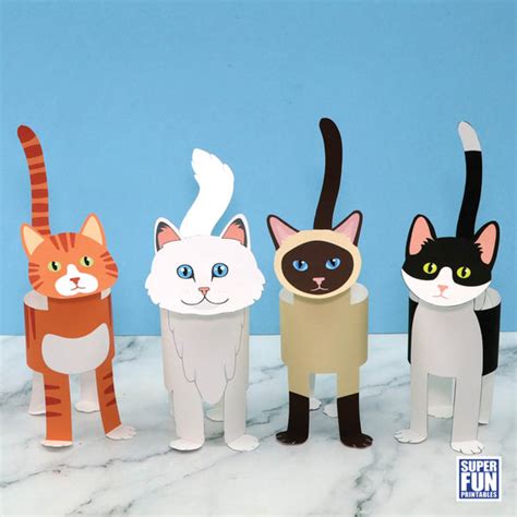 Printable Paper Cats The Craft Train Worksheets Library