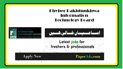 Monitoring Evaluation Specialist Jobs In Peshawar At KPITB Khyber