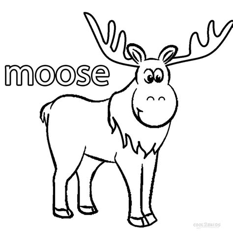 Printable Moose Coloring Pages For Kids | Cool2bKids