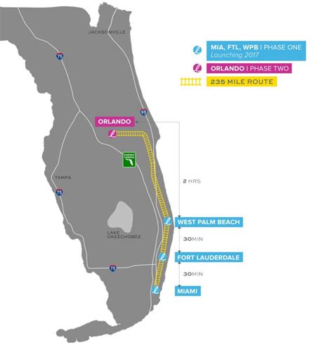 Miami Train Station | Brightline Transit - Florida Brightline Map ...