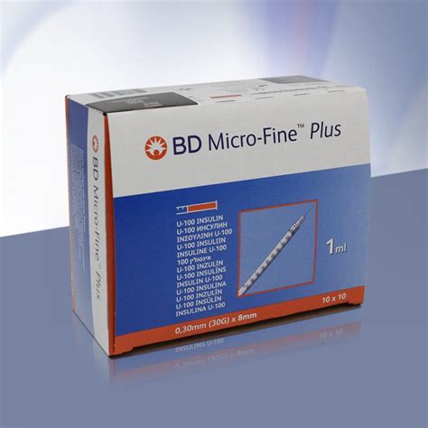 BD Micro Fine Insulin Syringe 1ml With 30G X 8mm Needle Pack Of 10