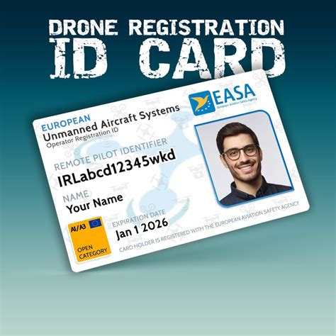 Drone Pilot Id Card Faa Easa Iaa Caa And More Etsy