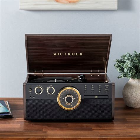 Victrola Empire Bluetooth 6 In 1 Record Player Goldbrownblack Vta