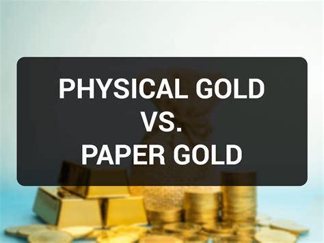 Paper Gold Vs Physical Gold Benefits Pros And Cons Iifl Finance