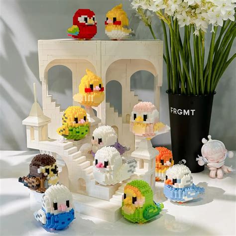 Blocos De Constru O Kawaii Bird Para Meninos E Meninas Pequenos