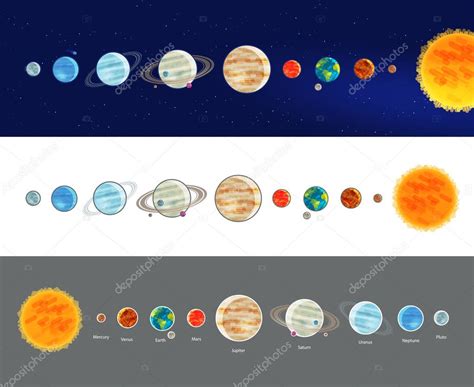 Astronom A Espacio Infograf As Del Sistema Solar Desfile De Planetas