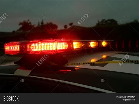 Police Car Light Bar. Image & Photo (Free Trial) | Bigstock