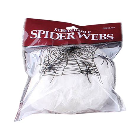 Xmmswdla Spider Webs Halloween Decorations With 10 Fake Spiders Super