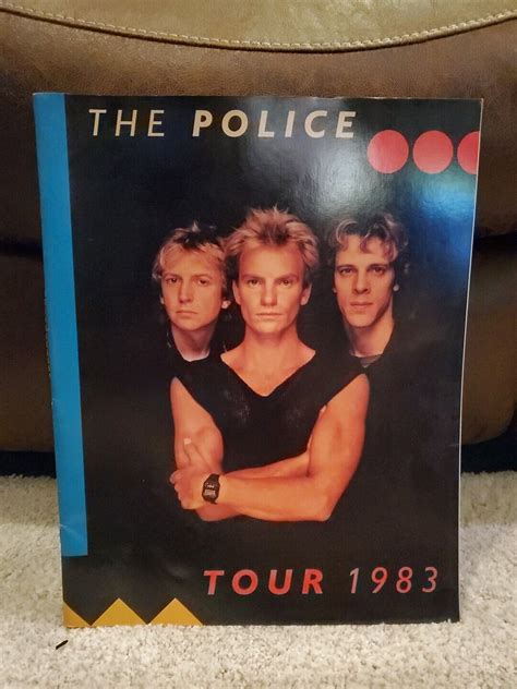 The Police 1983 Synchronicity Concert Tour Program Tour Book Ebay