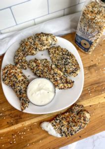 Everything Bagel Crusted Chicken Tenders Janelle Rohner