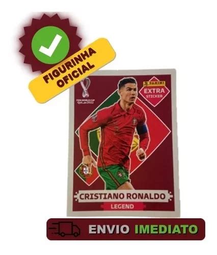 Figurinha Legend Extra Cristiano Ronaldo Cr7 Copa Rara Bordô Frete grátis