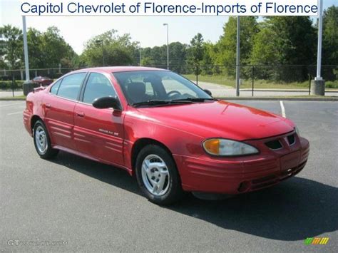 2002 Bright Red Pontiac Grand Am Se Sedan 35975280