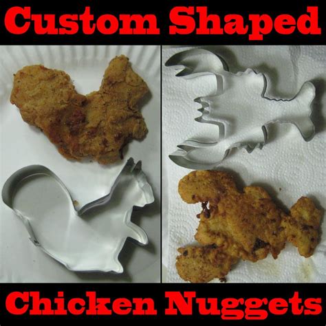 Custom Shaped Chicken Nuggets Chicken Nuggets Chicken Nugget Recipes