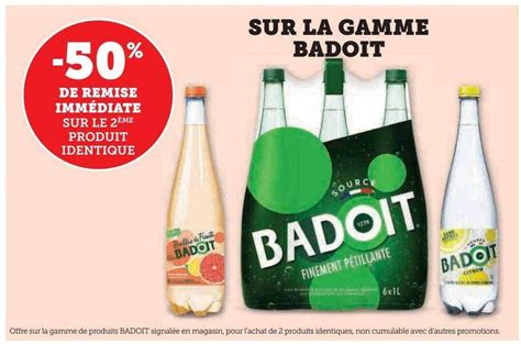 Promo La Gamme Badoit Chez Hyper U