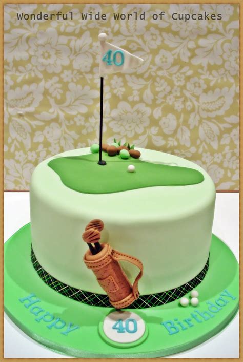 Golf Inspired Cake Golf Birthday Cakes Cake Golf Cake