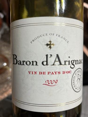 2020 Baron D Arignac Vin De Pays D Oc Vivino