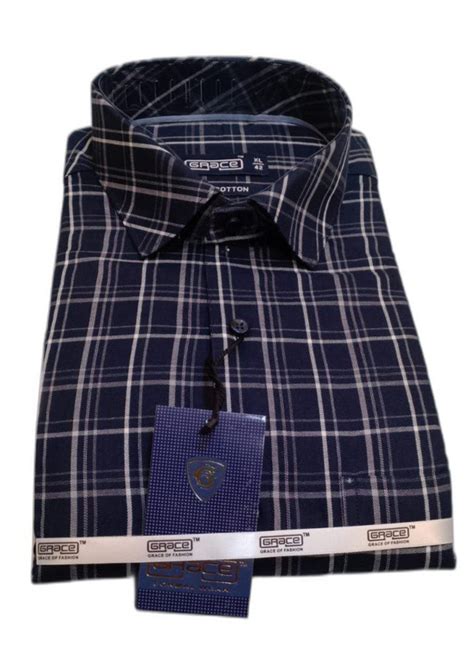 Men Cotton Check Shirt Full Sleeves At Rs 360 In Mumbai ID