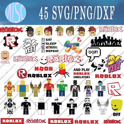 Roblox Bundle, Roblox SVG, Instant Download ClipArt Graphic, 50% OFF