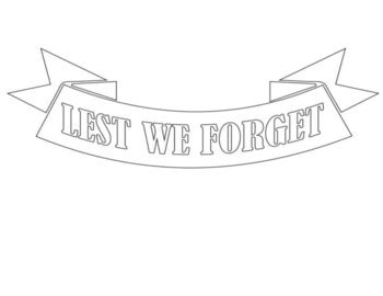 Lest we forget banner by Miss Hall's classroom | TPT