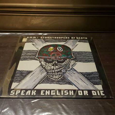 【やや傷や汚れあり】lp レコード・s O D Stormtroopers Of Death・speak English Or Die