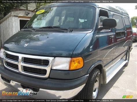 2002 Dodge Ram Van 1500 Passenger Conversion Dark Spruce Green Metallic