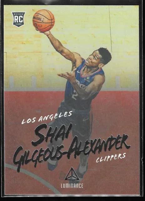 Panini Chronicles Luminance Shai Gilgeous Alexander Rc Recrue