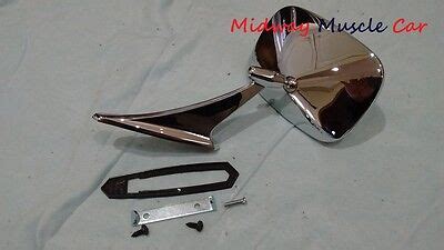 Correct Outside Rectangle Side View Mirror 69 72 Pontiac GTO Firebird