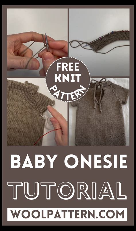 Knit Baby Onesie Tutorial For Beginners - Wool Pattern