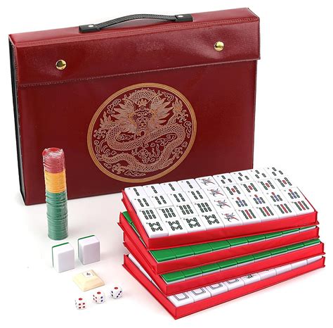 Mose Cafolo Chinese Mahjong Set X Large 144 Numbered Melamine 15