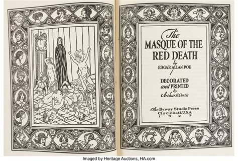 Arthur E Curtis Illustrator Edgar Allan Poe The Masque Of The Red