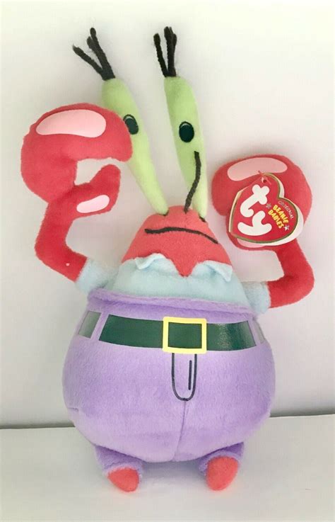 Ty Beanie Babies Mr Krabs The Crab Spongebob Squarepants Plush New