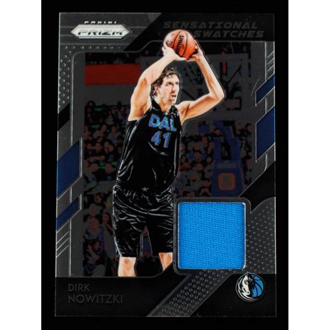 Dirk Nowitzki Panini Prizm Sensational Swatches Pristine