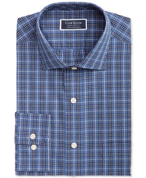 Club Room Mens Heritage Classic Regular Fit Performance Stretch Plaid